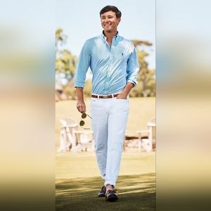 Sold!! POLO RALPH LAUREN VARICK SLIM STRAIGHT FIT MEN'S JEANS WHITE 33X32 NWT!